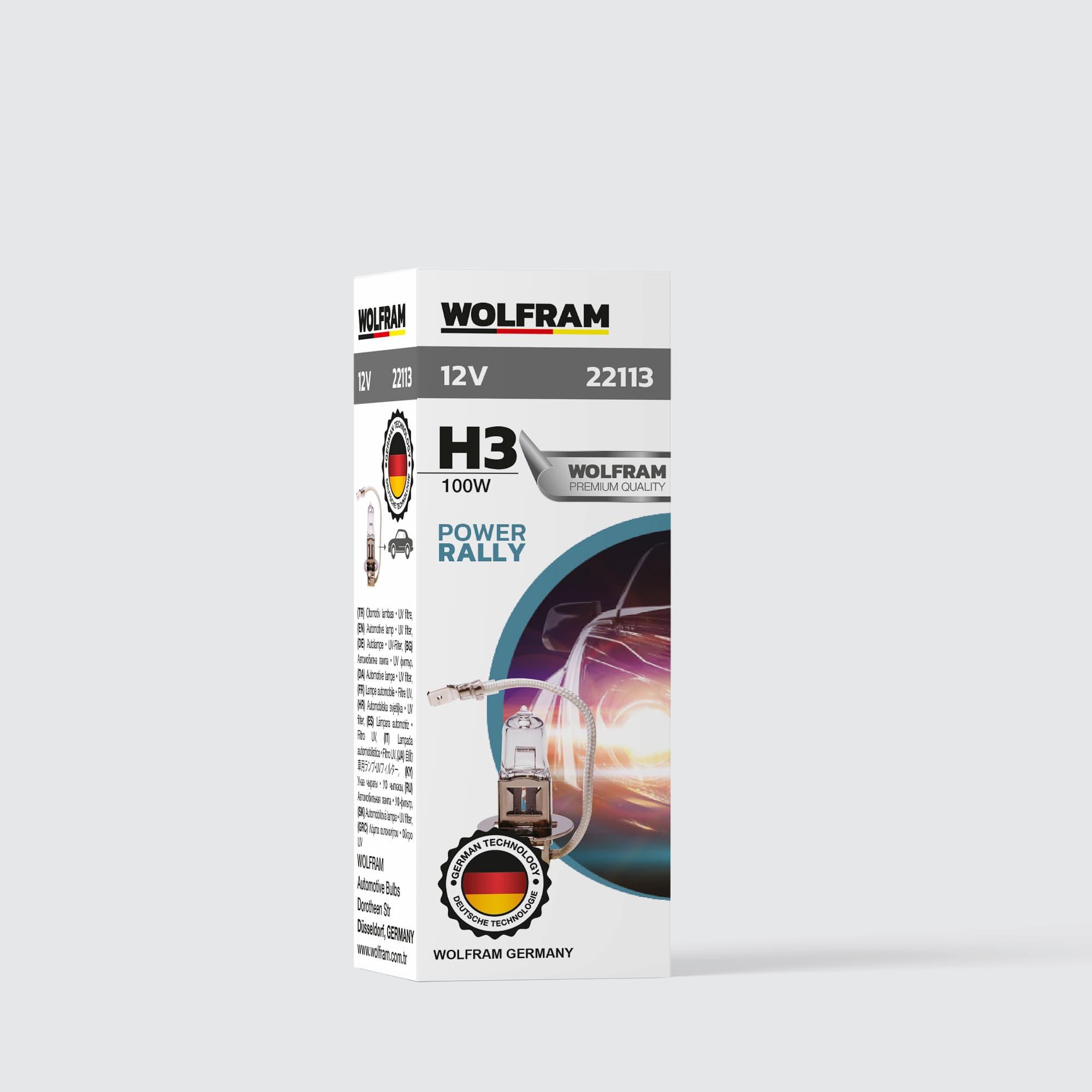 22113-wolfram H3 Ampul Standart Işık 12V 100W 22113 - Görsel 1