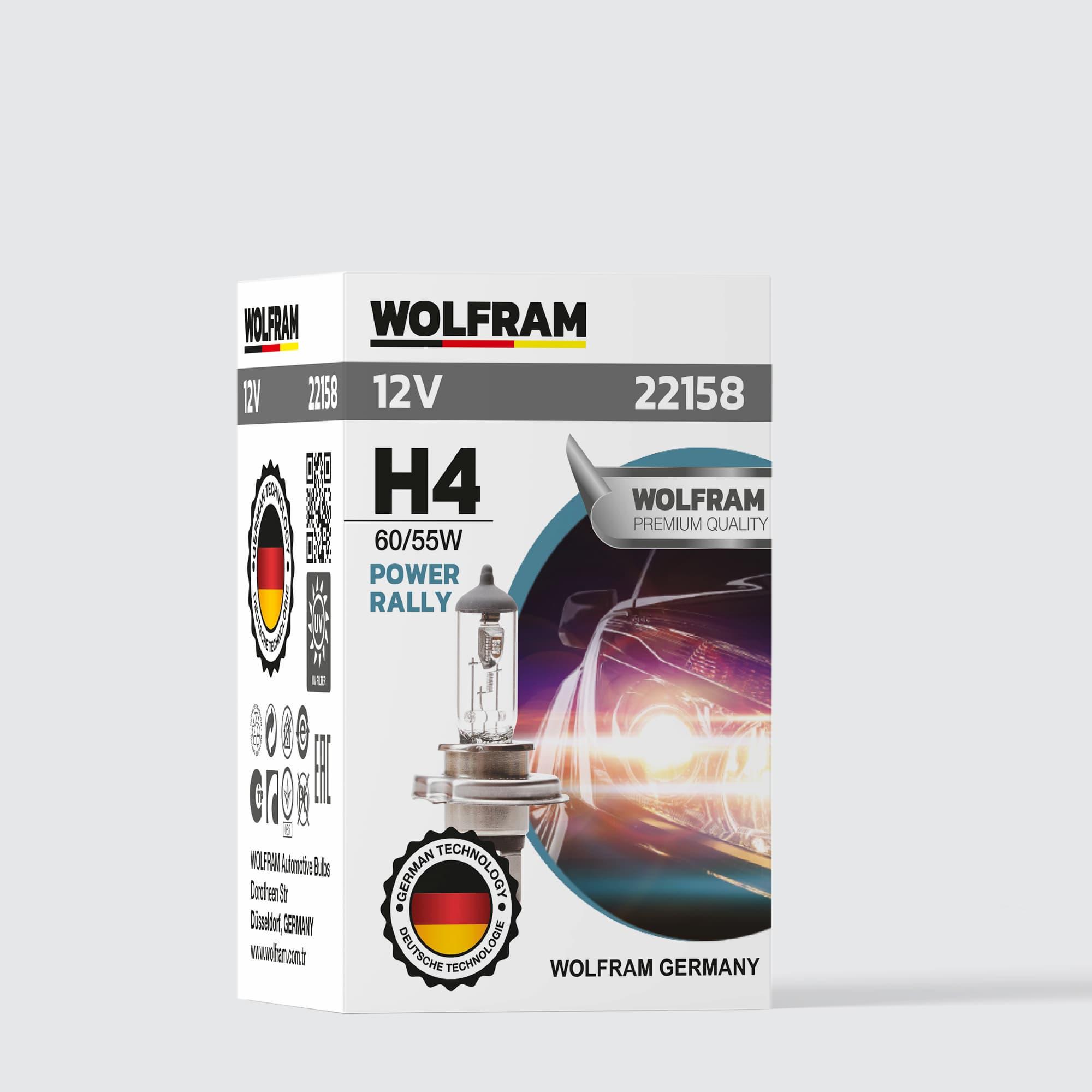 22158-wolfram H4 Ampul Standart Işık Tablalı P45T 12V 55/60W 22158 - Görsel 1