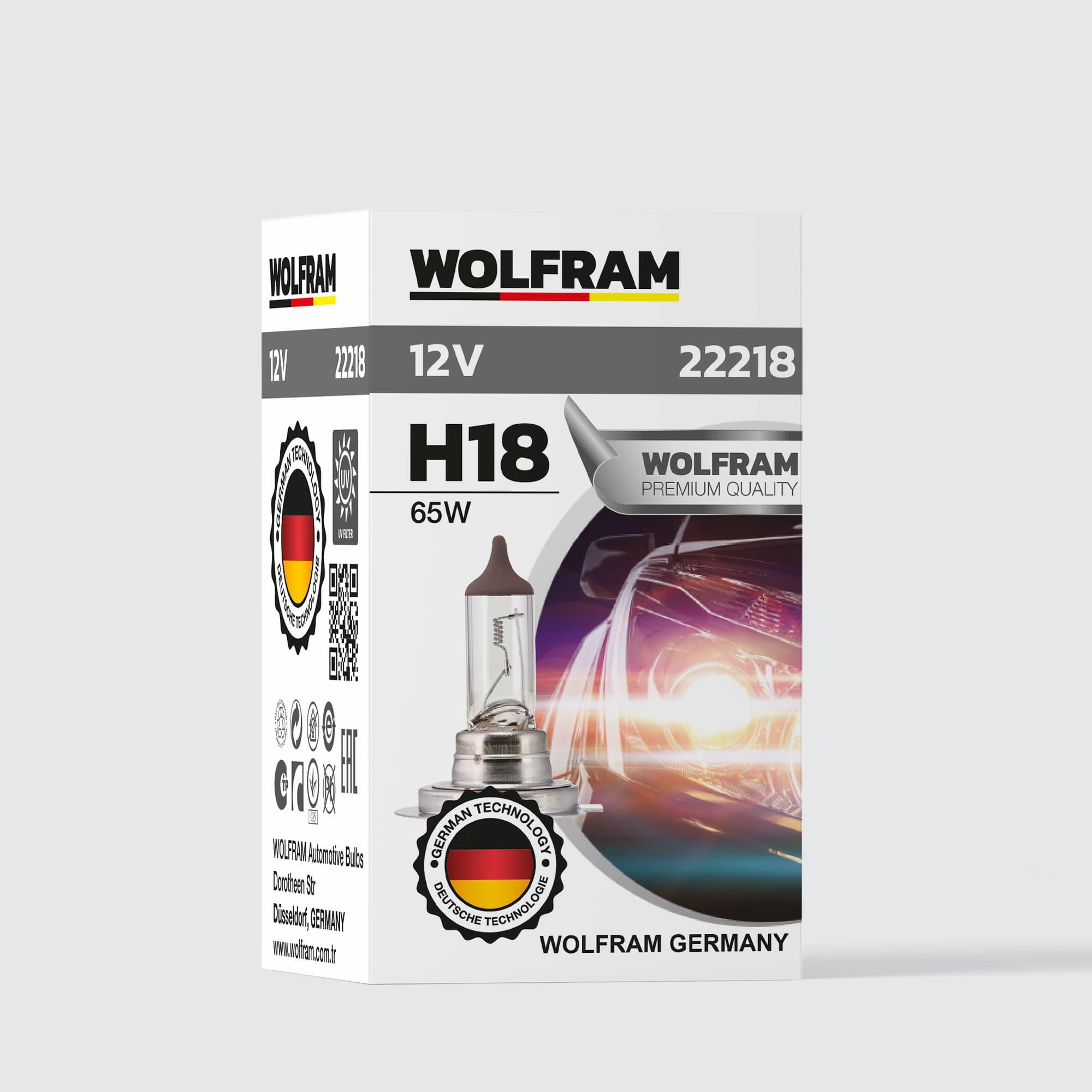 22218-wolfram H18 Ampul Gümüş Kafa Yeni Nesil PY26D-1 12V 65W 22218 - Görsel 1